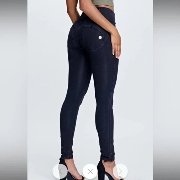Freddy Denim - Freddy WR.UP High Waisted Black Denim Jean Booty Lifting Pants Size 6